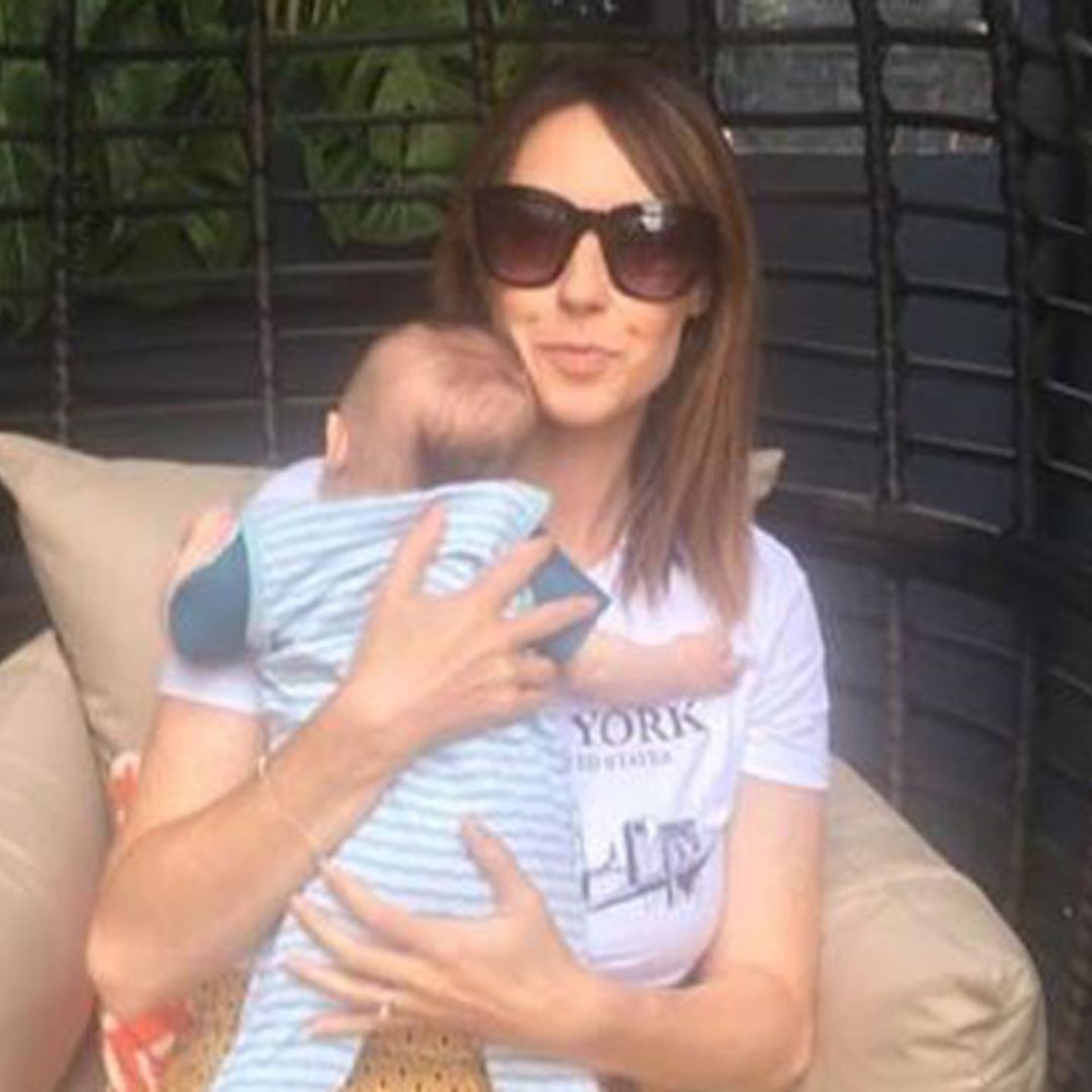 Alex Jones shares adorable photo with baby Kit after returning home from The One Show