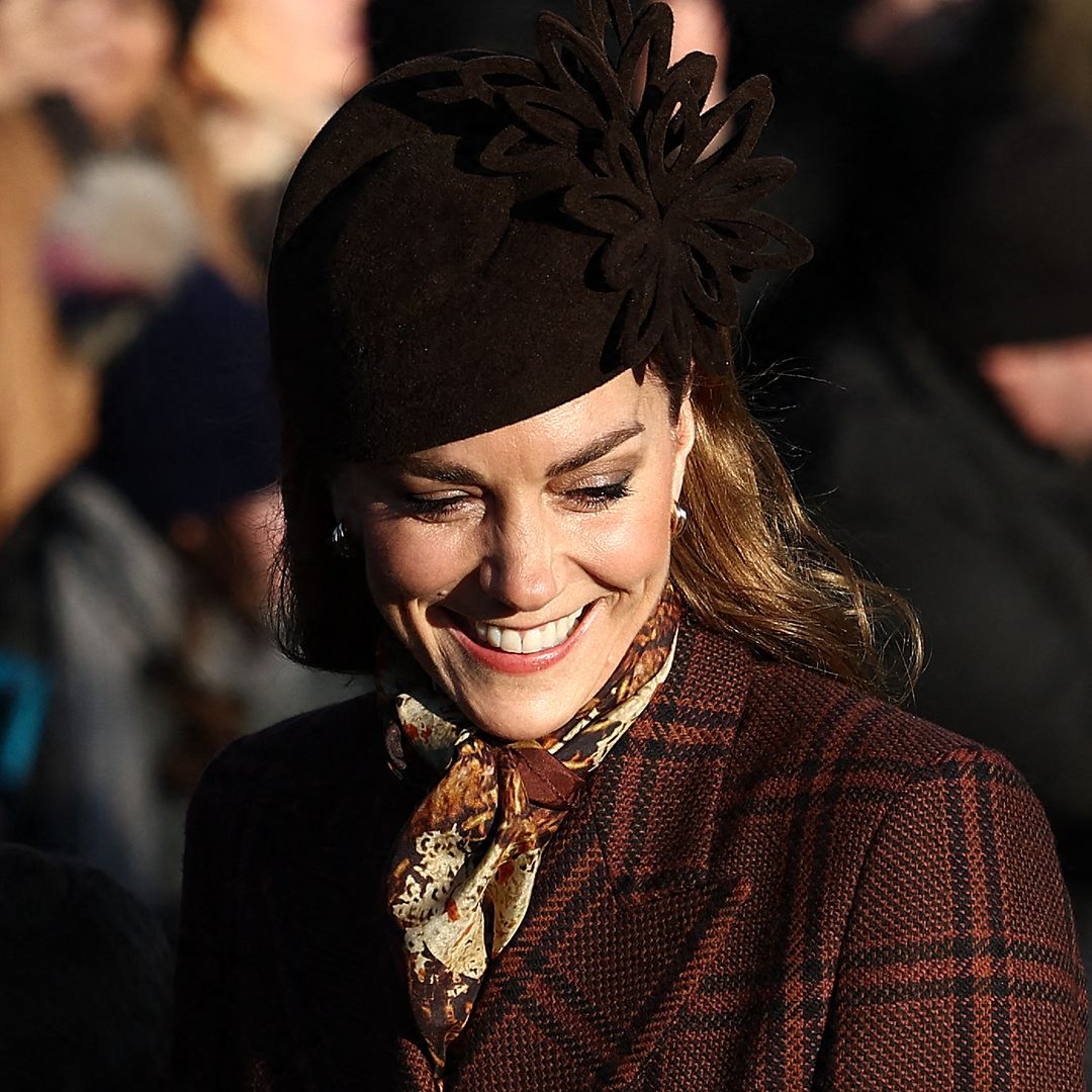 Princess Kate steals the show at Sandringham in Christmassy coat dress