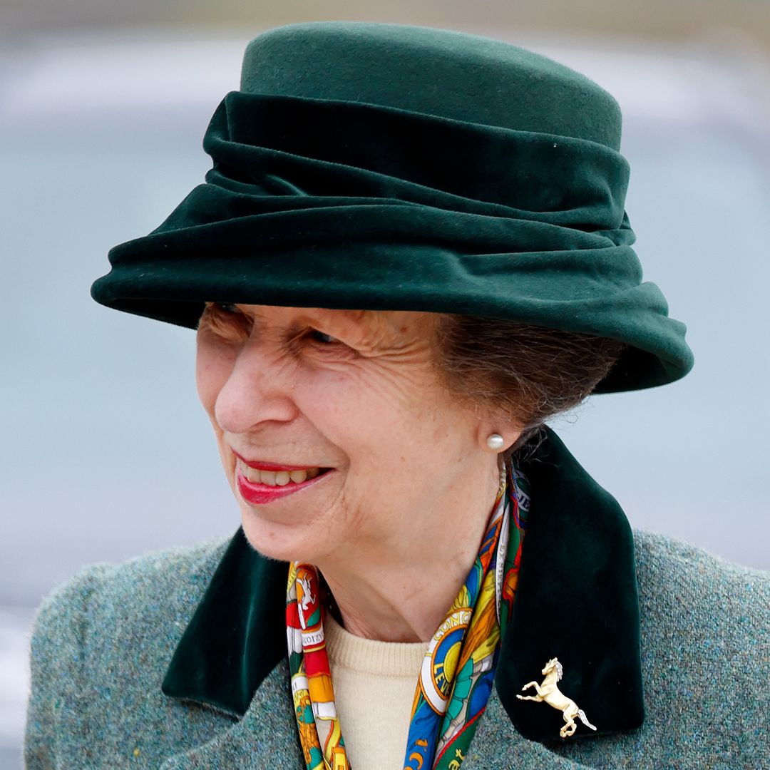 Princess Anne dazzles at Buckingham Palace wearing unique brooch close to her heart