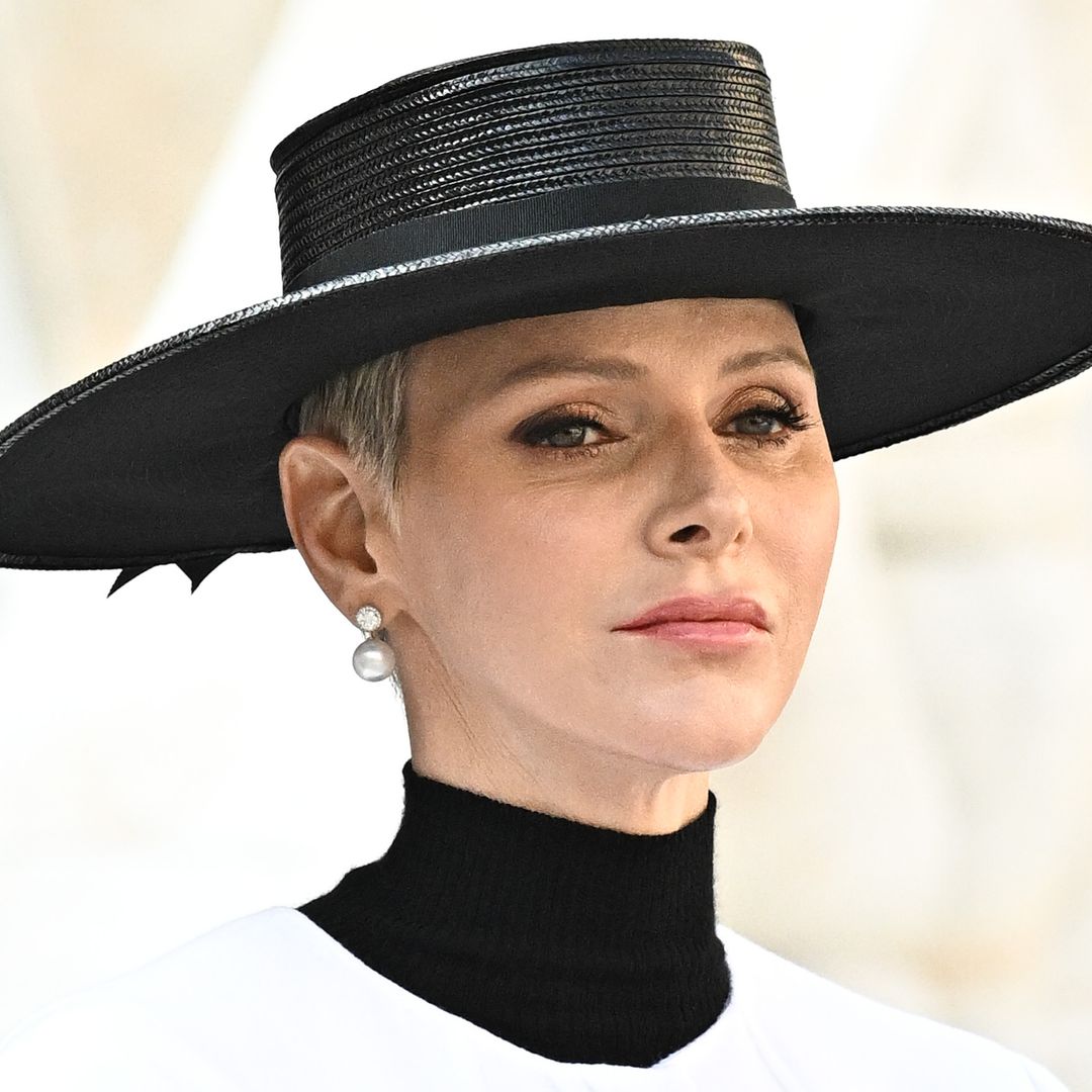 Princess Charlene debuts sweeping updo on sad occasion