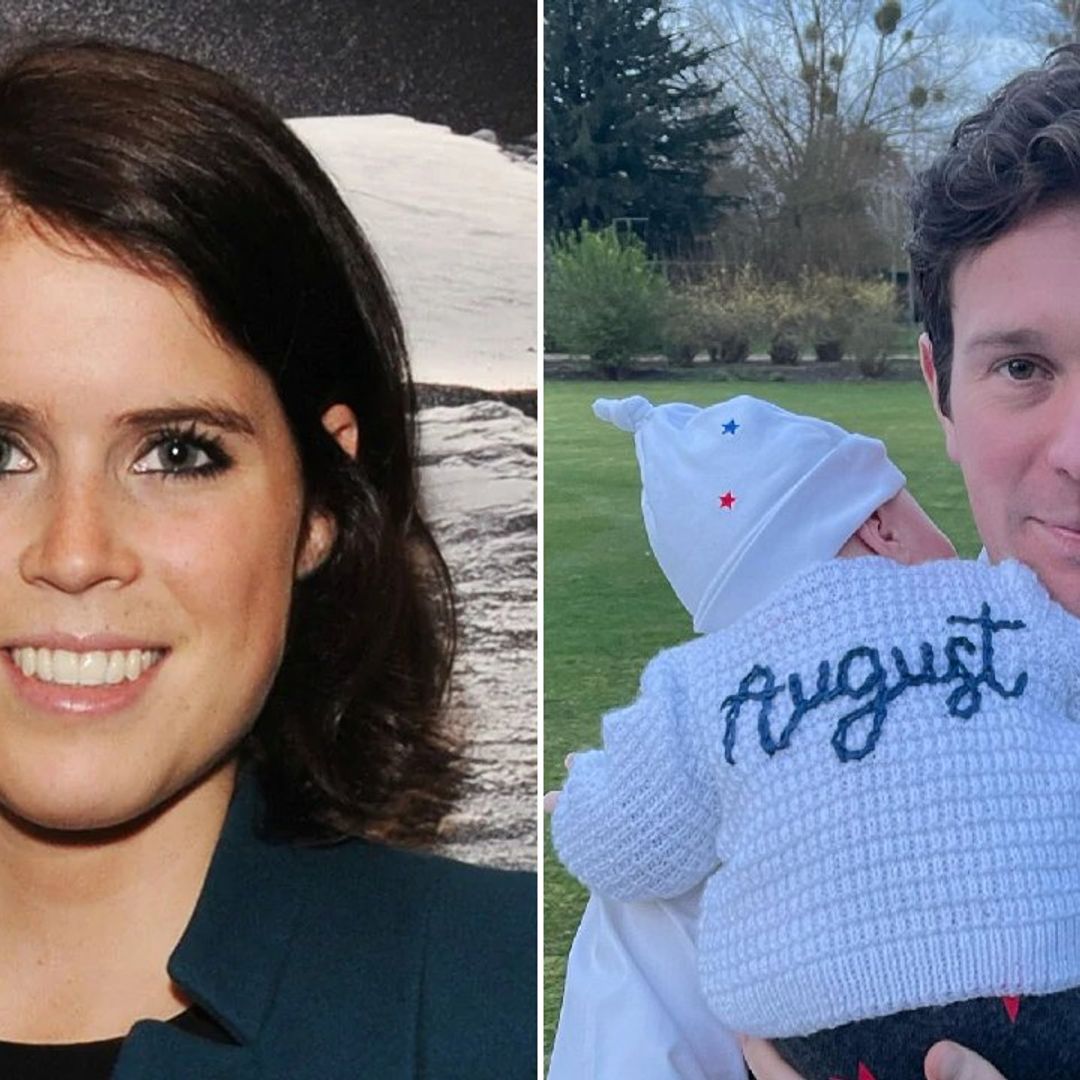 Princess Eugenie shares new photos of baby August as she praises husband Jack on special day