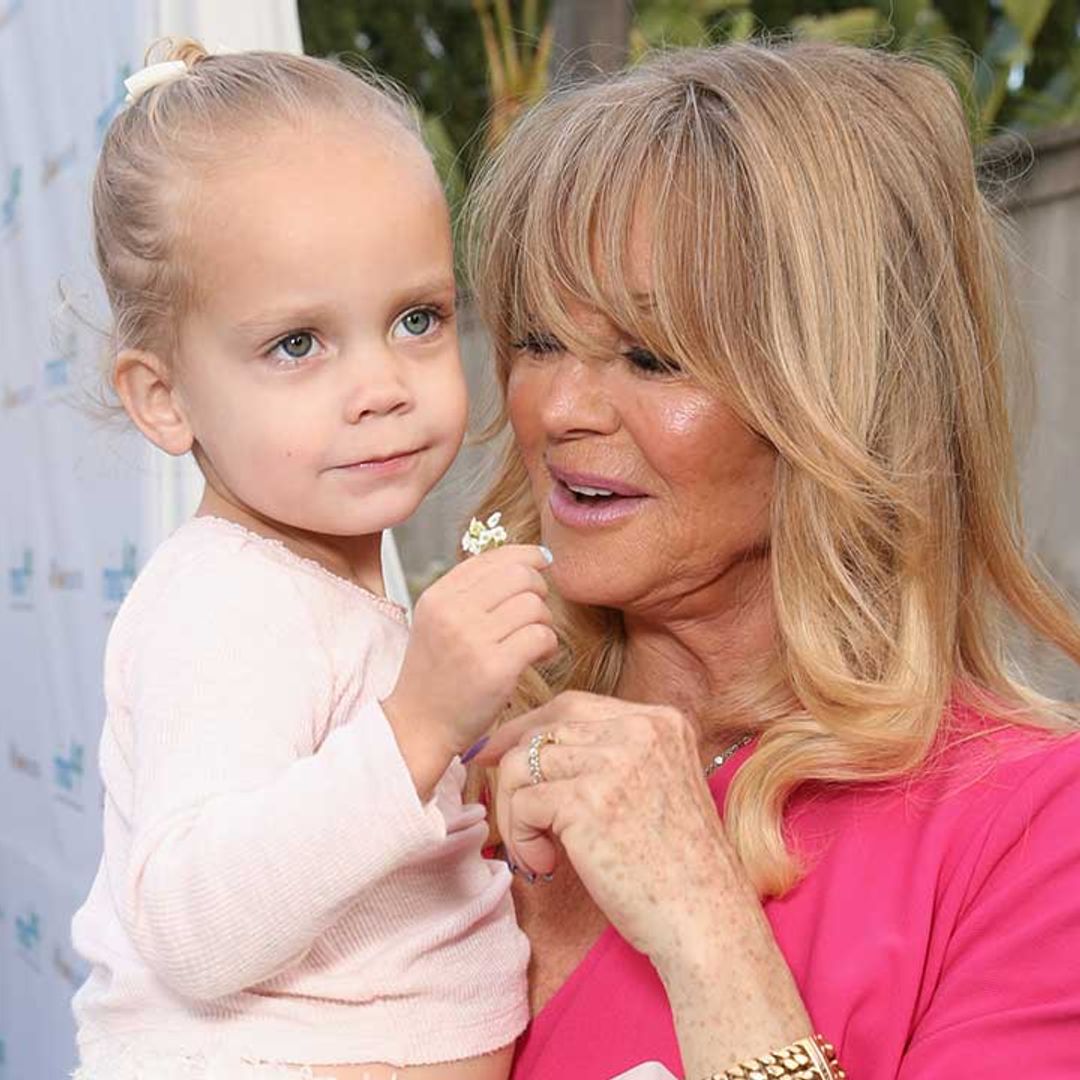 Goldie Hawn gives rare insight into family life as she dotes over grandchildren