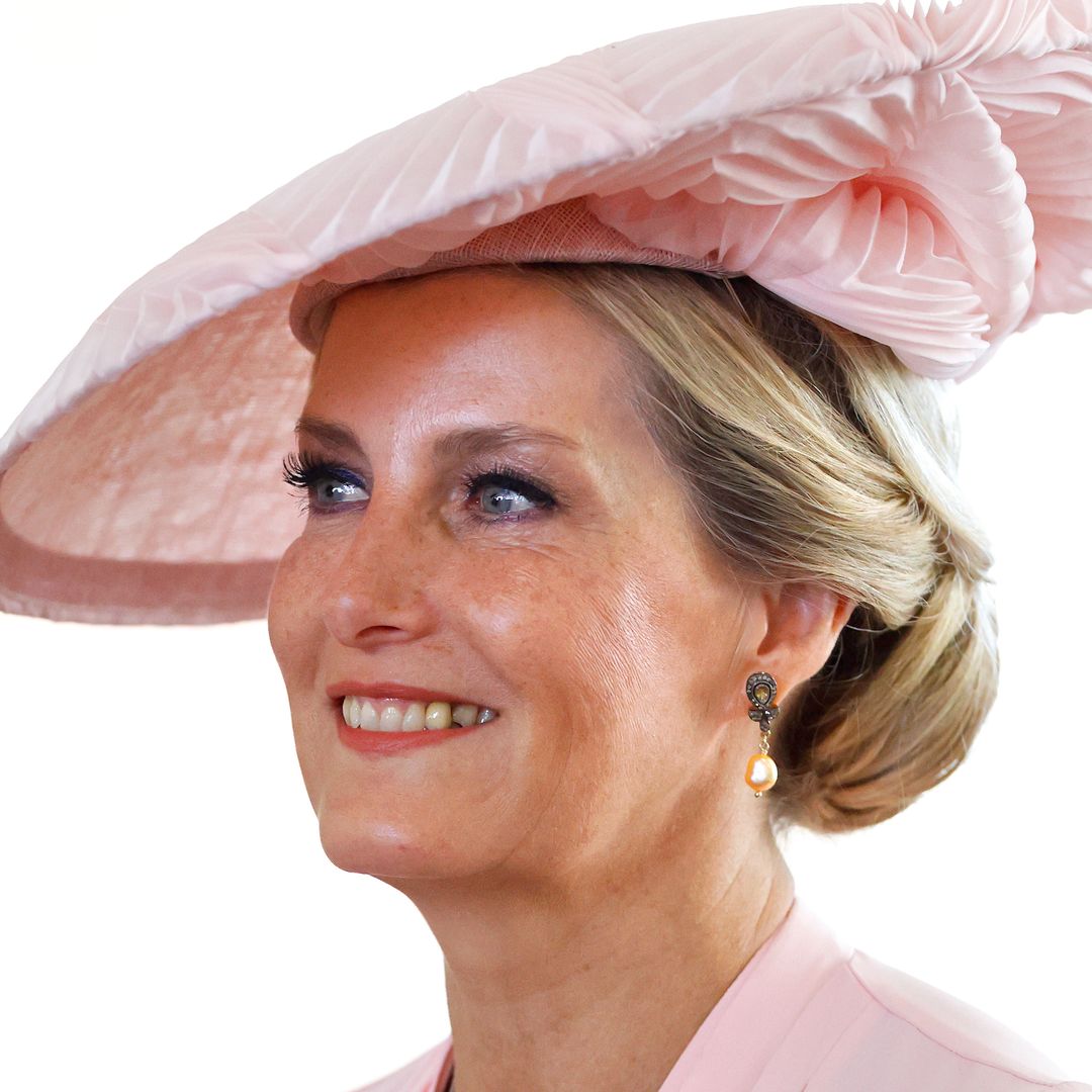 Duchess Sophie nails garden party chic in waist-defining dress and pleated hat