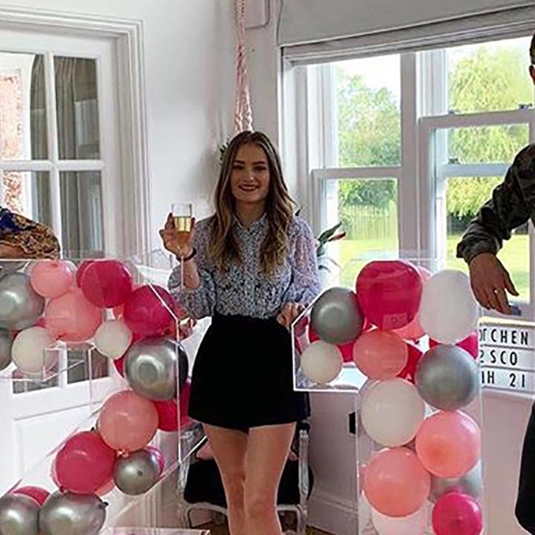 Denise Van Outen throws stepdaughter Leah an epic 21st birthday – with Chanel cake included
