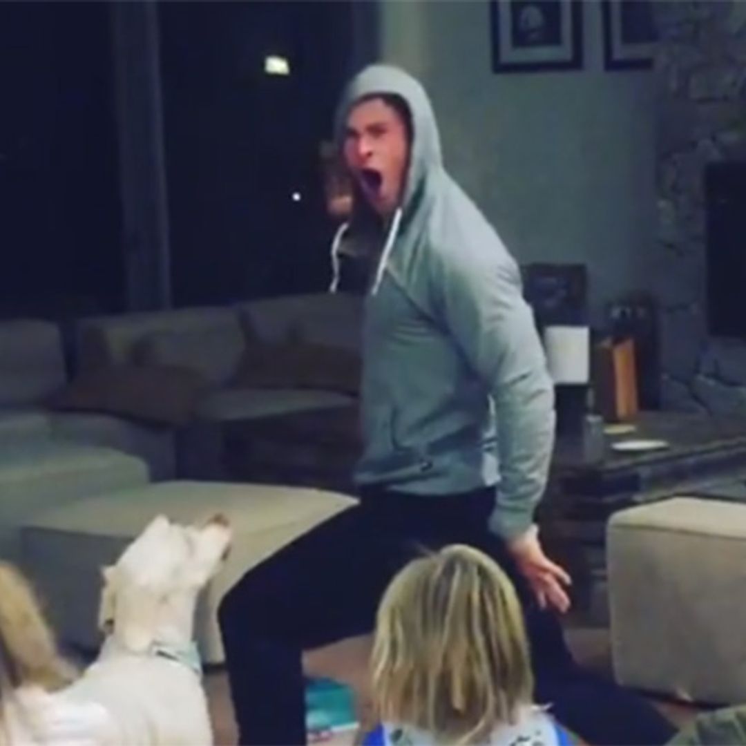 Chris Hemsworth's adorable dad video features Miley Cyrus – watch here!