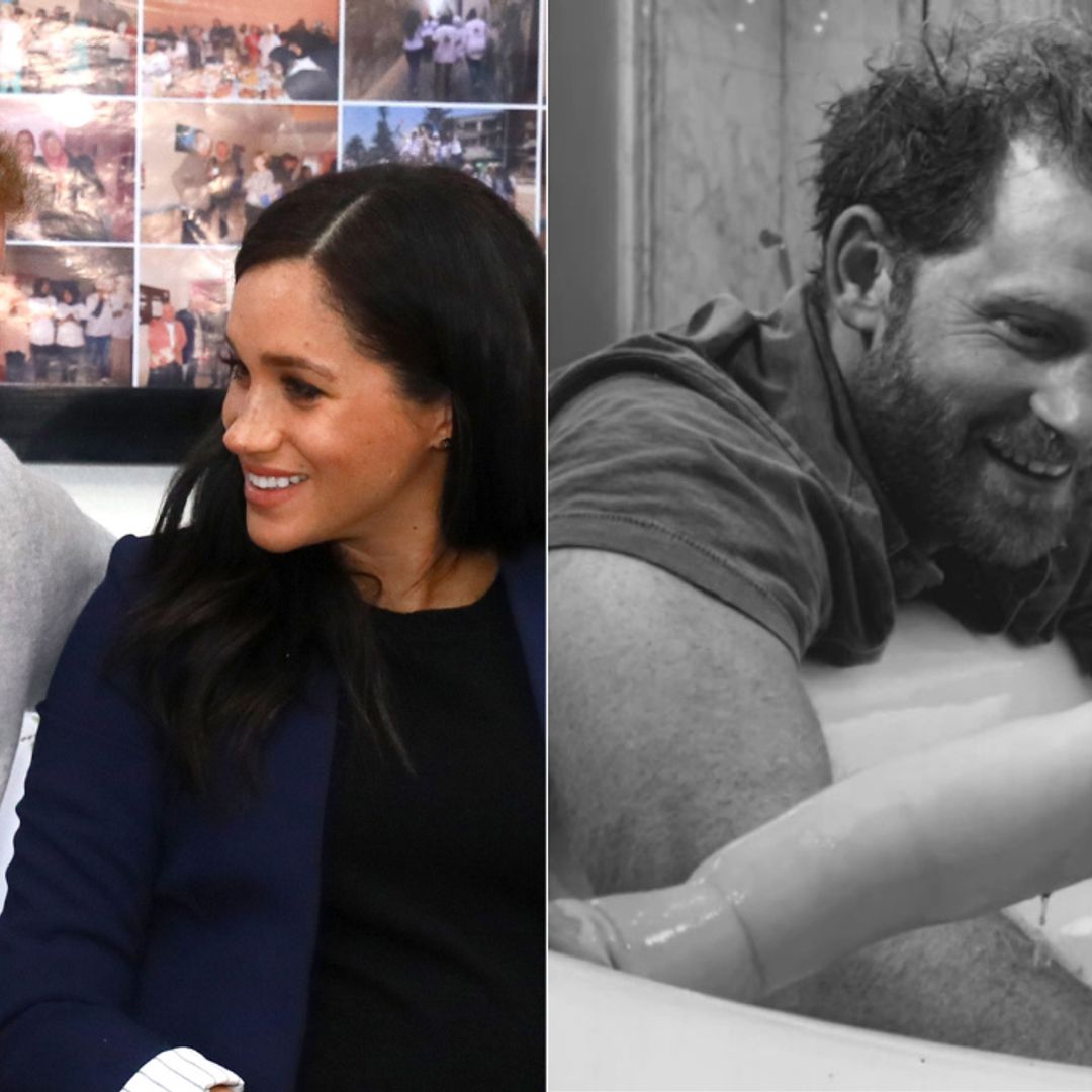Prince Harry and Meghan Markle's son Archie splashes around in hotel-worthy bathroom
