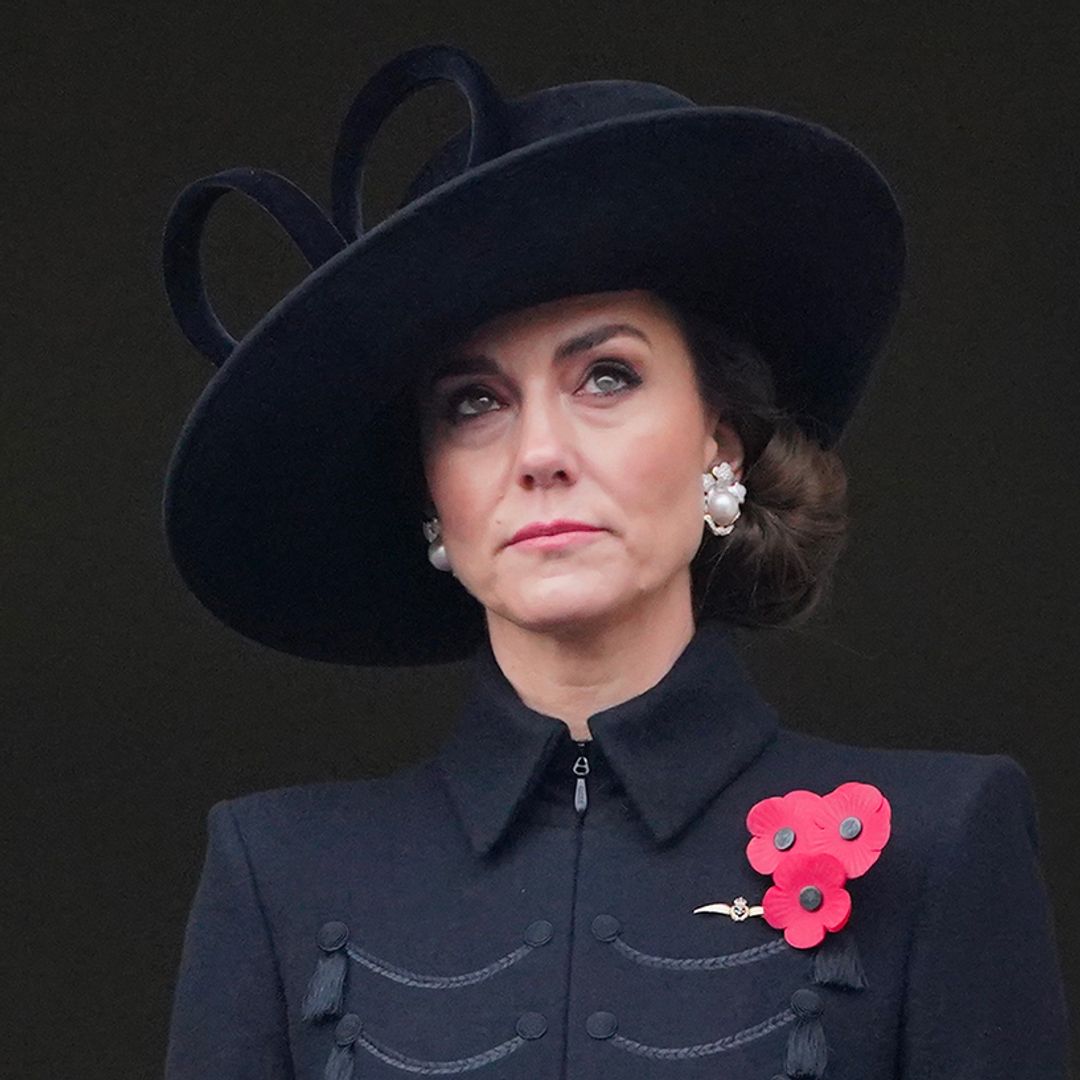 Princess Kate recycles hat from her twenties and debuts Queen's jewels for Remembrance Day Service