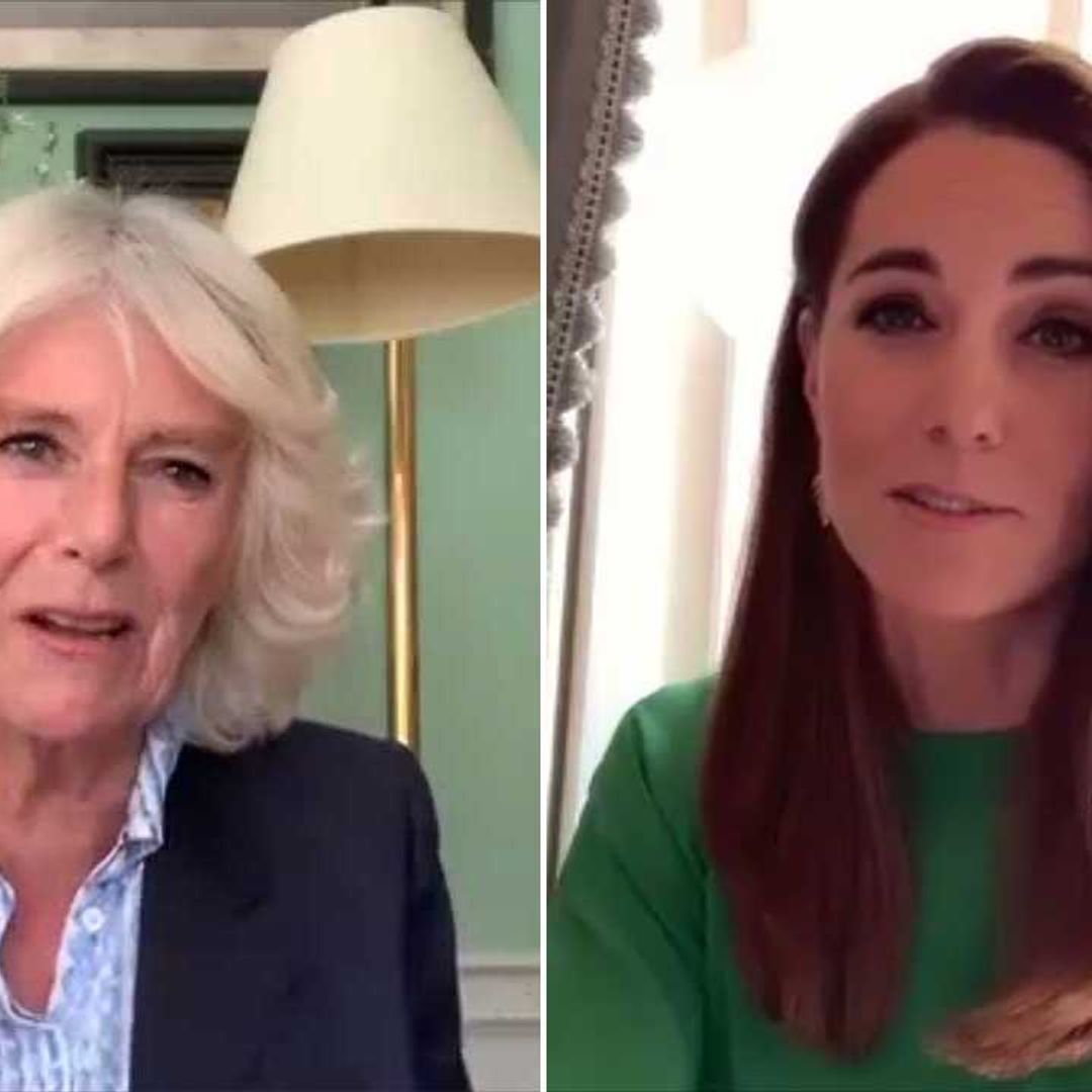 Kate Middleton makes special promise as she joins the Duchess of Cornwall for video call