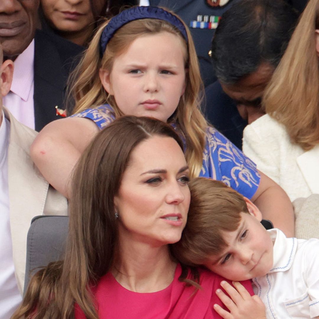 Kate Middleton comforting Mia Tindall captured in sweet Platinum Jubilee clip