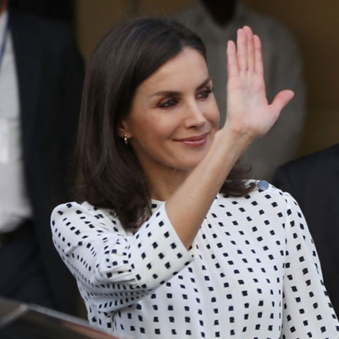 Queen Letizia makes first royal appearance of 2021 in the chicest monochrome look