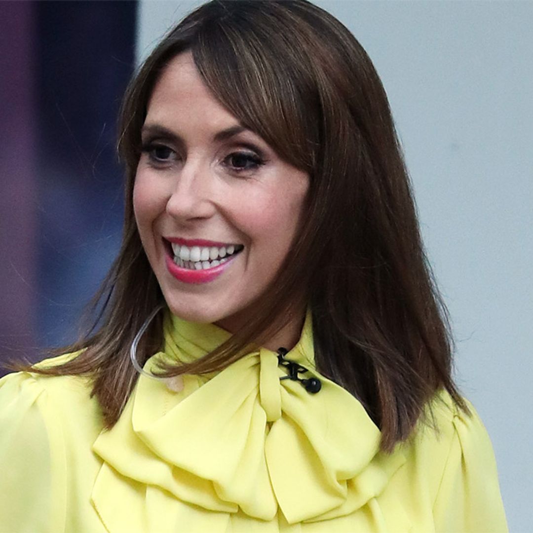 Alex Jones dazzles the One Show in this fruity Marks & Spencer dress