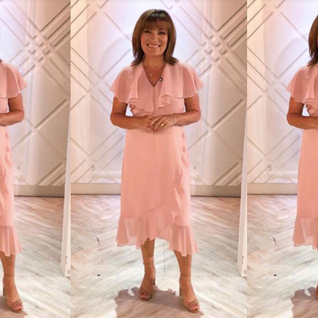 Lorraine Kelly's blush pink dress looks so expensive – but it's actually a Warehouse sale bargain