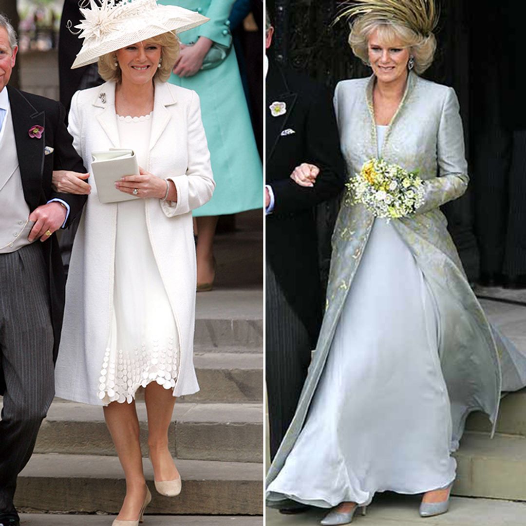 Queen Consort Camilla's wedding shoes