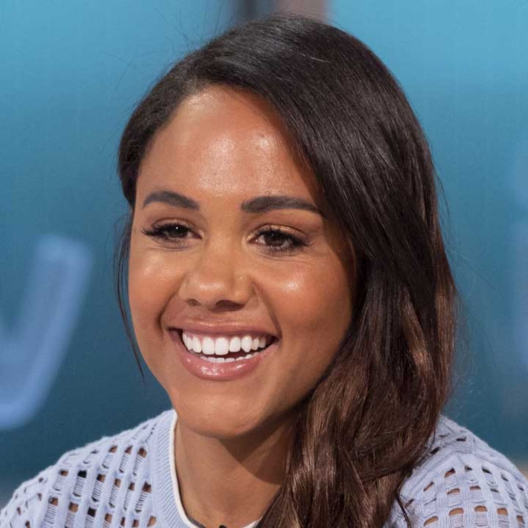 Alex Scott turns heads at Wimbledon in stunning gingham suit and shorts