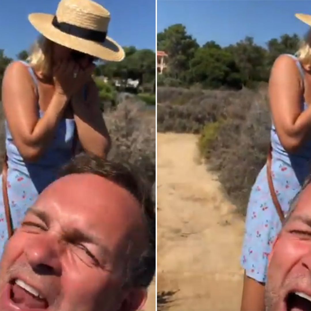 Holly Willoughby left horrified after husband Dan Baldwin suffers hilarious mishap during holiday