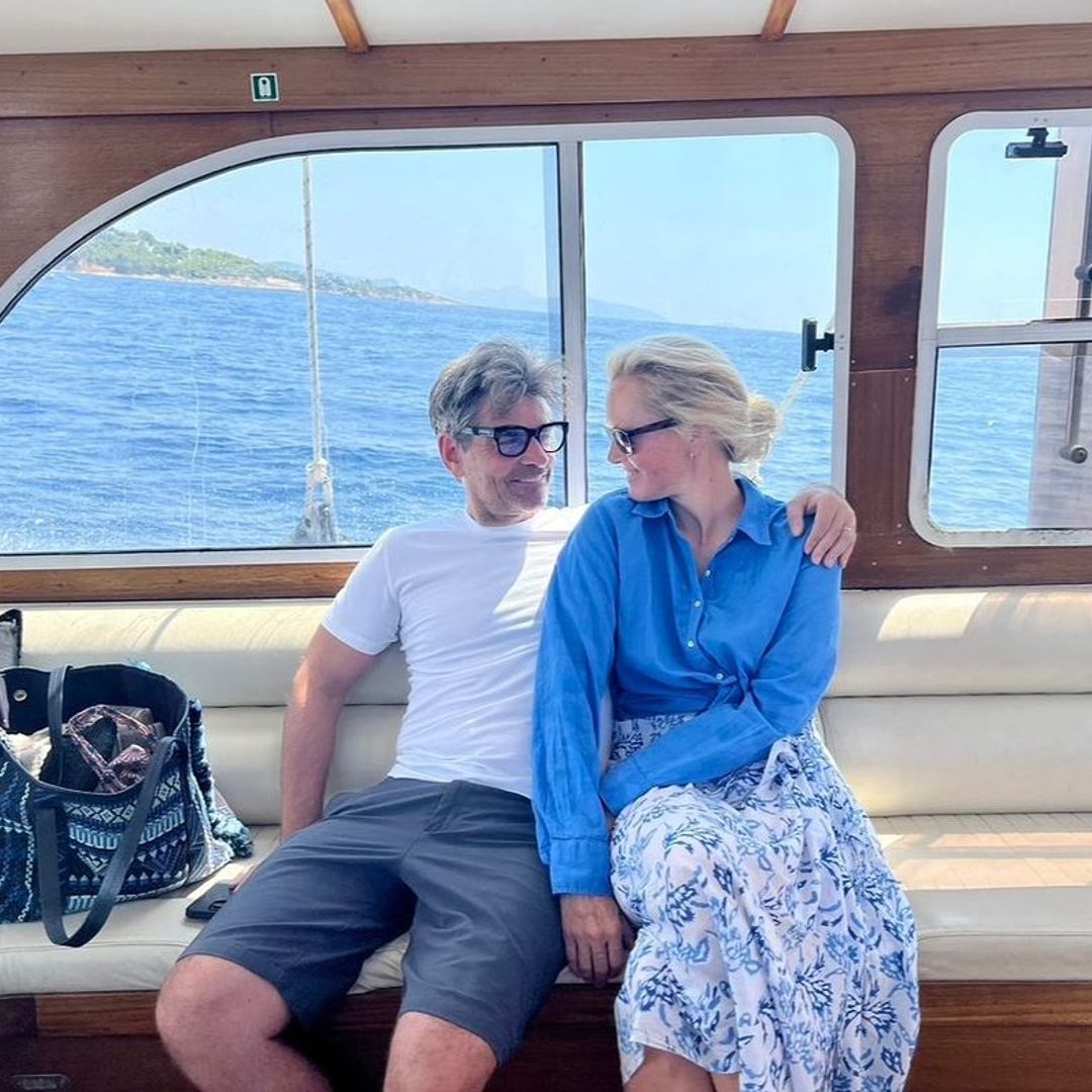 George Stephanopoulos and Ali Wentworth sat on a yacht
