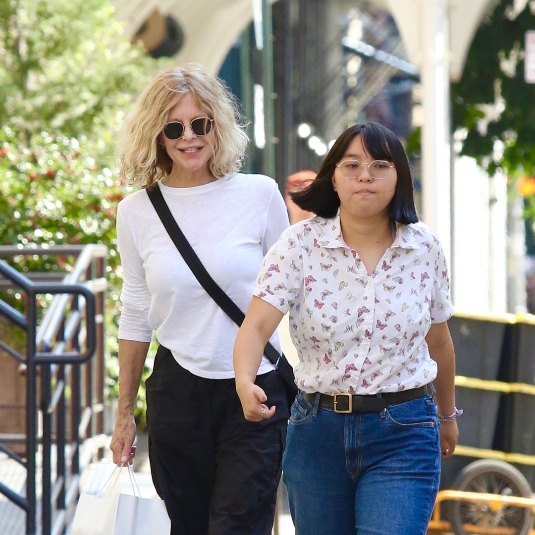 Meg Ryan is glowing as she makes rare public outing with daughter Daisy