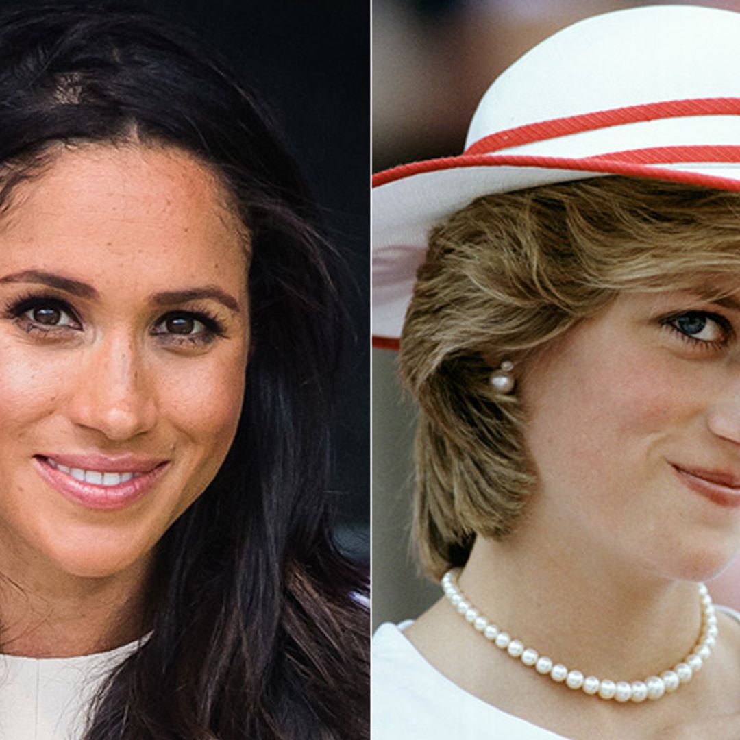 Is Meghan Markle wearing Princess Diana's pearl earrings in Cheshire?