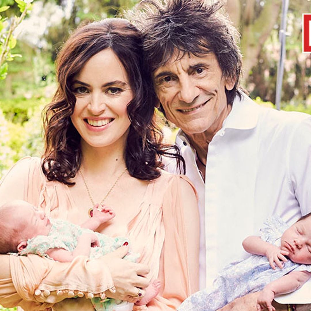 GALLERY: Exclusive behind-the-scenes pictures from Ronnie and Sally Wood's baby shoot