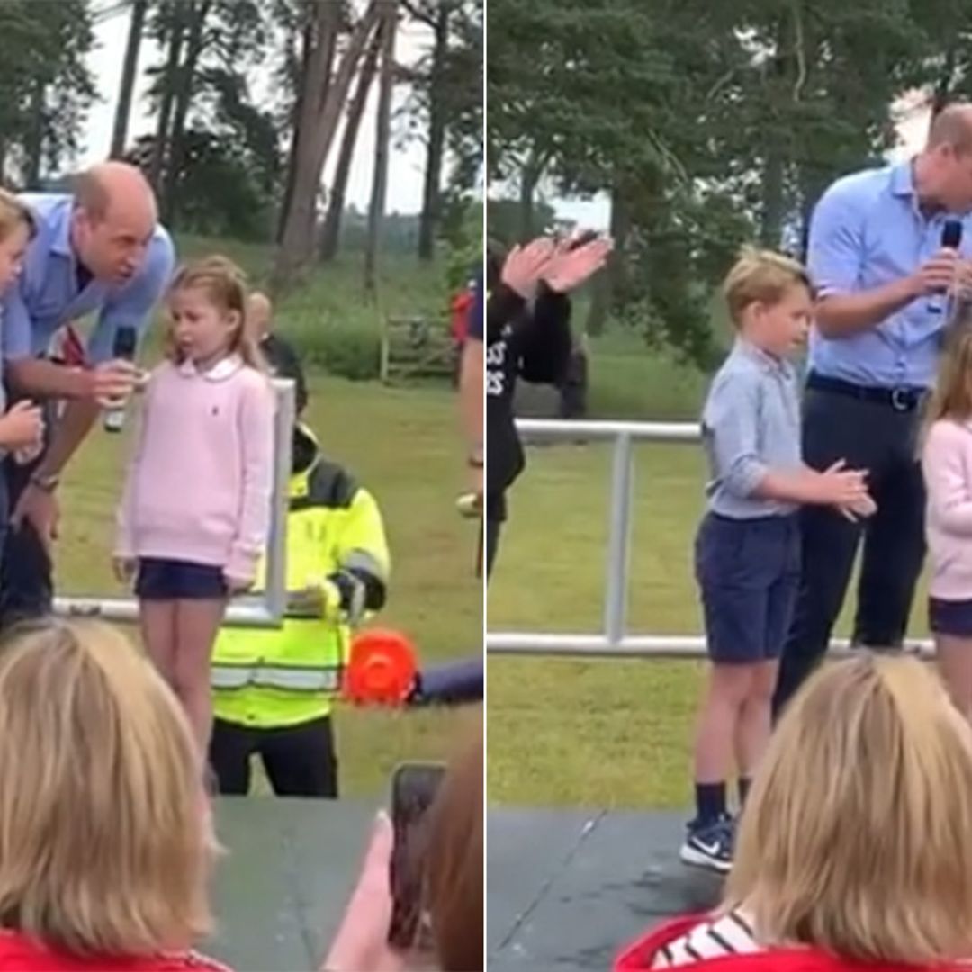 Watch Prince George and Princess Charlotte help Prince William do countdown in adorable Father's Day video