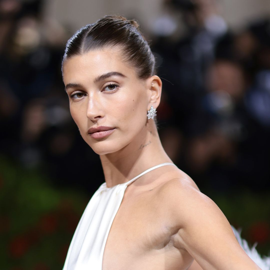 Hailey Bieber stuns in sporty bandeau and daring micro skirt