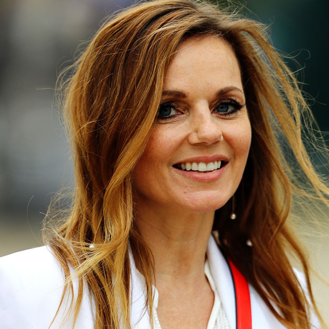 Geri Horner cradles lookalike son Monty in angelic unseen photo