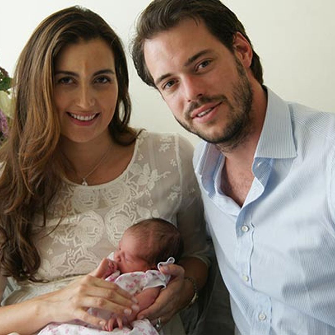 Prince Félix and Princess Claire of Luxembourg leave hospital with baby Amalia