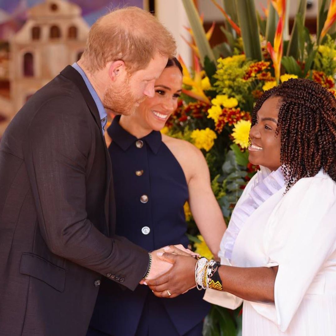 Prince Harry and Meghan Markle receive warm welcome in Colombia on first day of tour