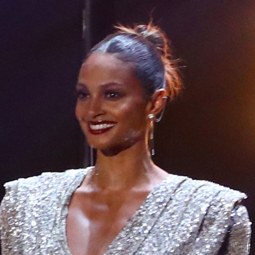 Radiant Alesha Dixon dresses her bump in amazing silver mini-dress for Britain's Got Talent