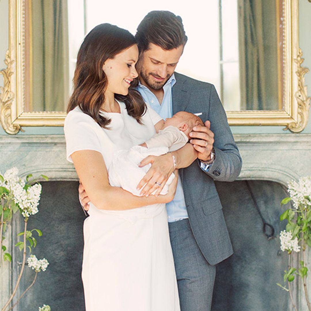 Newborn Prince Alexander stars in first family portraits with Prince Carl Philip and Princess Sofia