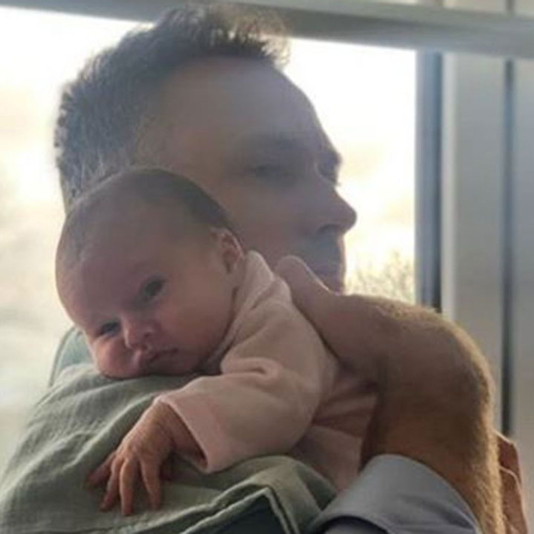 James Jordan is close to tears after baby Ella goes in for routine injections - watch
