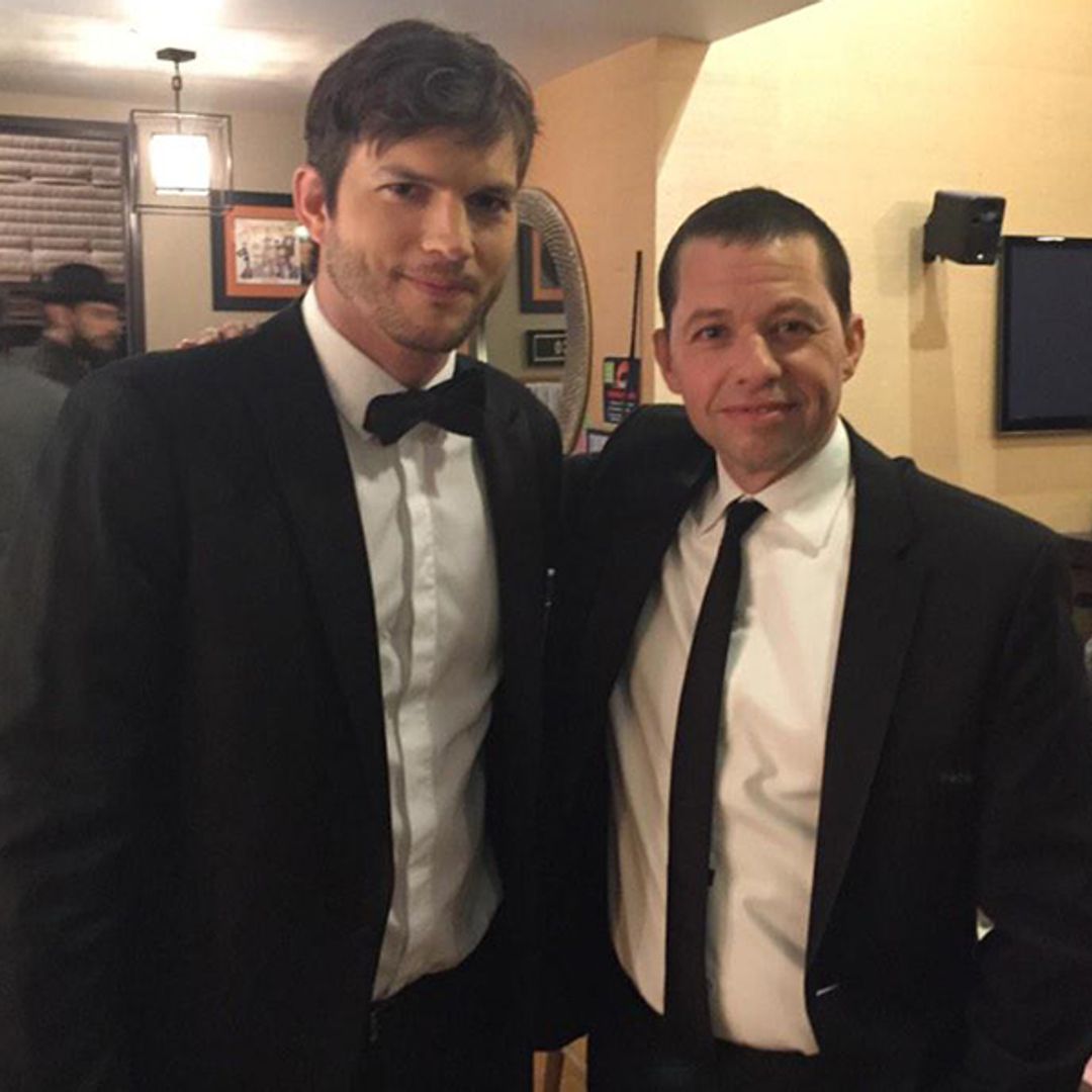 Ashton Kutcher thanks his Two and a Half Men co-star Jon Cryer as final episode airs