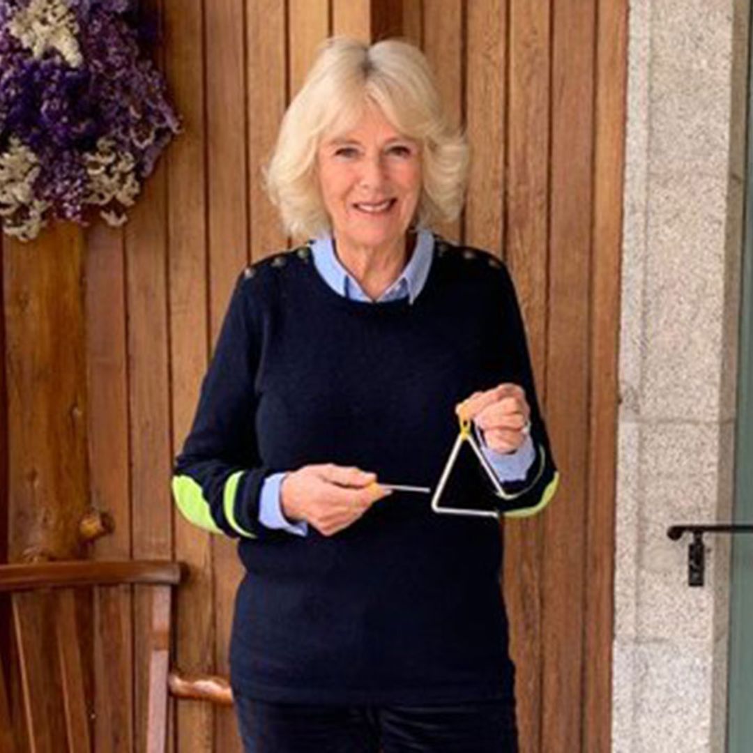 Duchess of Cornwall nails 'lockdown chic' in gorgeous velvet trousers