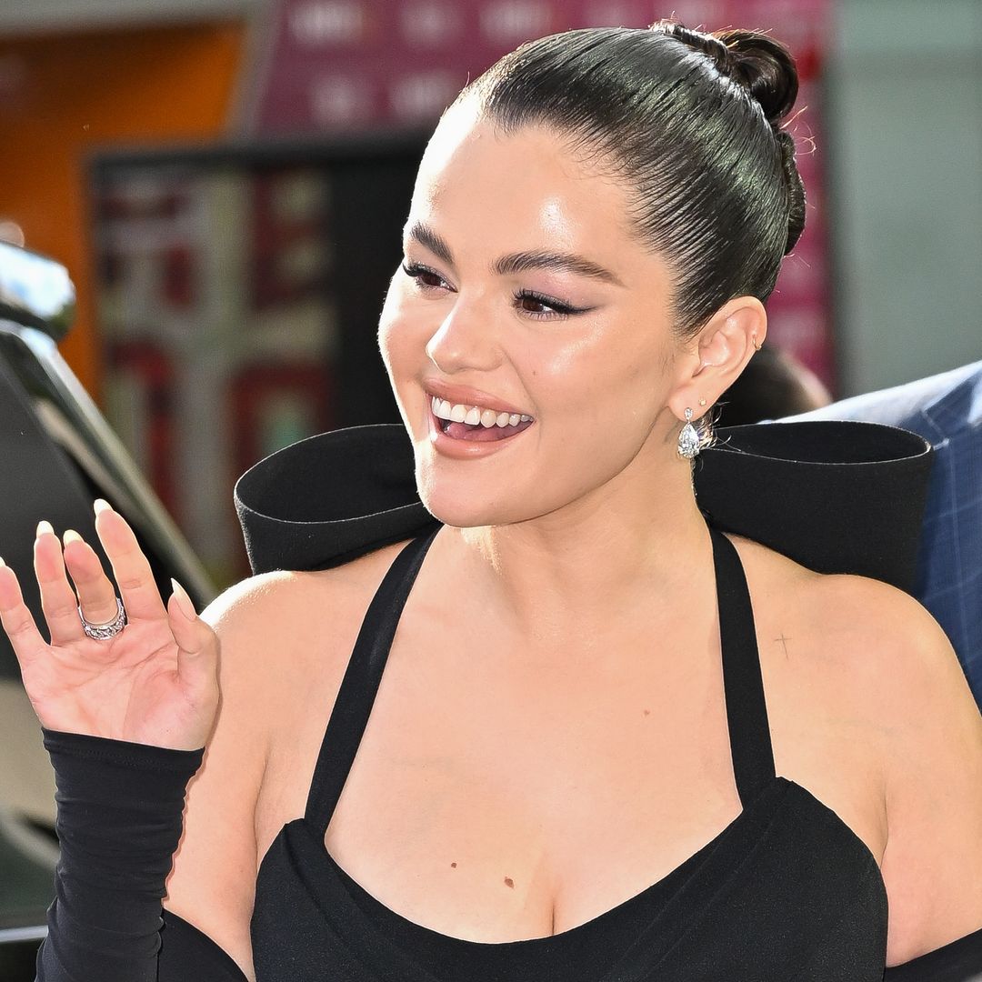 Selena Gomez is a date night dream in plunging bodysuit and trousers