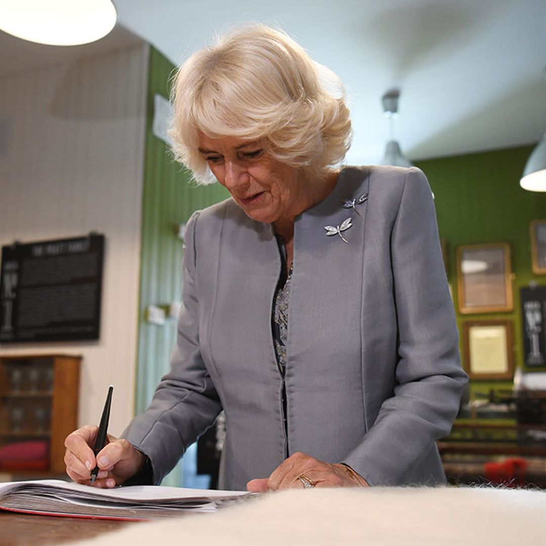 Duchess of Cornwall looks relaxed and happy in most informal thank you card yet