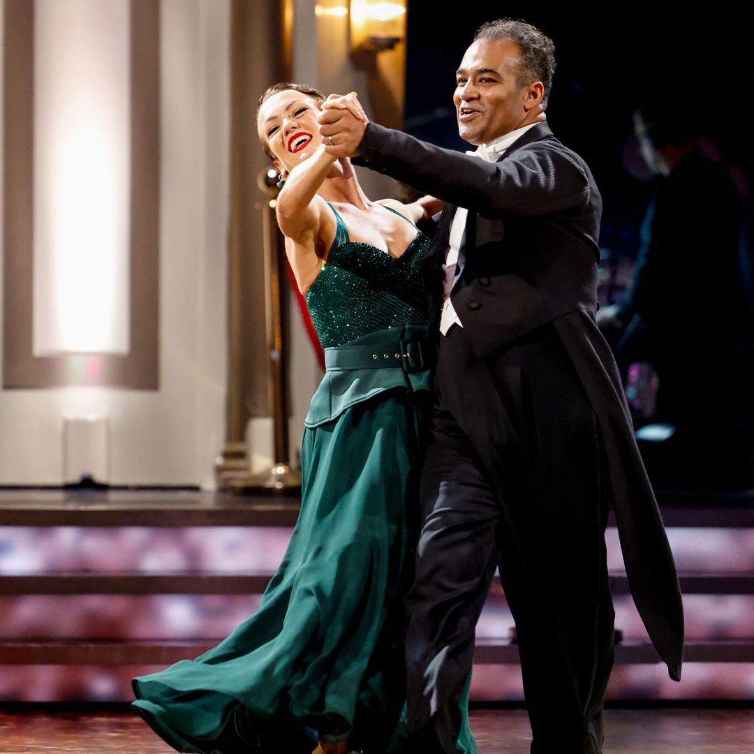 Krishnan Guru-Murthy sends fans wild with his Strictly quickstep – while rarely-seen son Jay watches on
