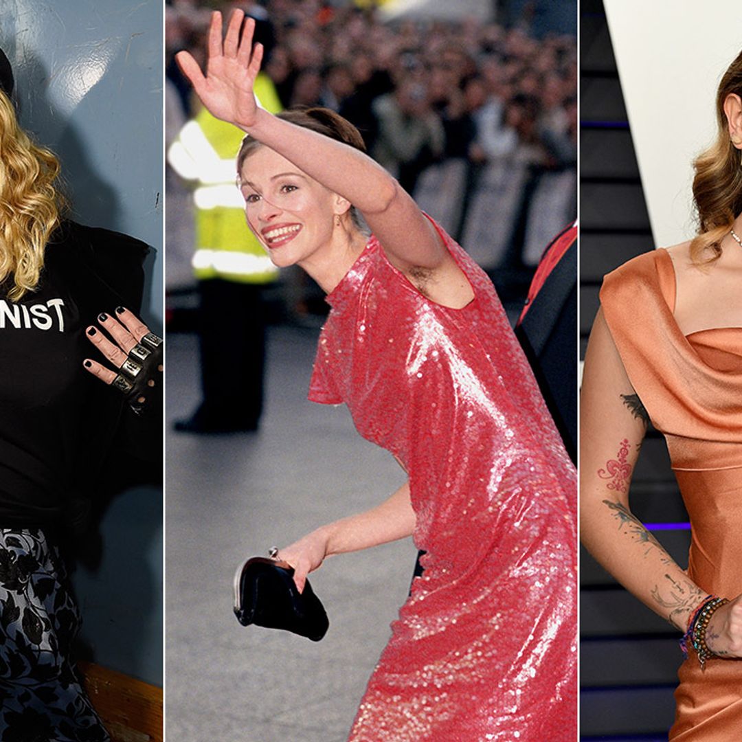 9 celebrities embracing body hair: Julia Roberts, Madonna, Paris Jackson and more