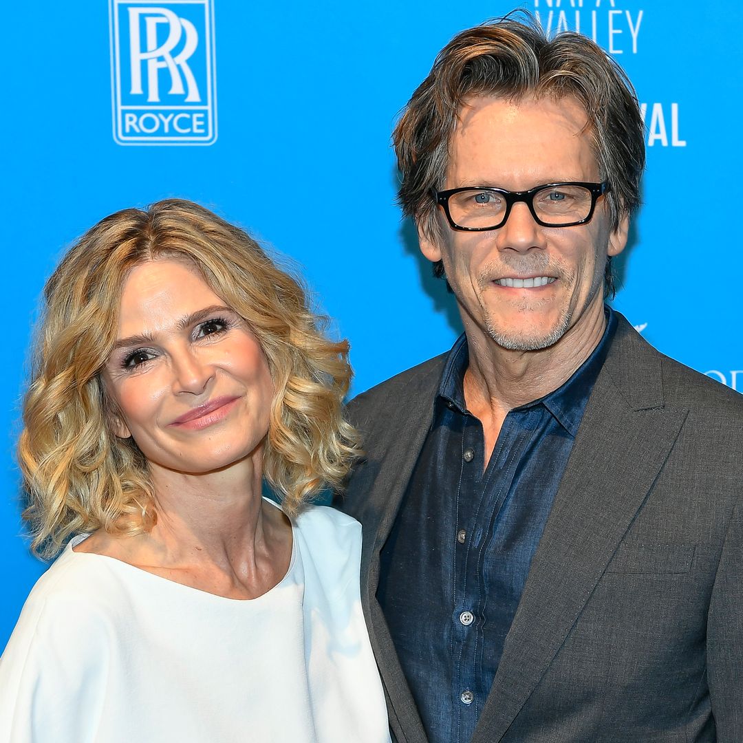 Kevin Bacon looks just like goth son Travis in throwback wedding photo with Kyra Sedgwick