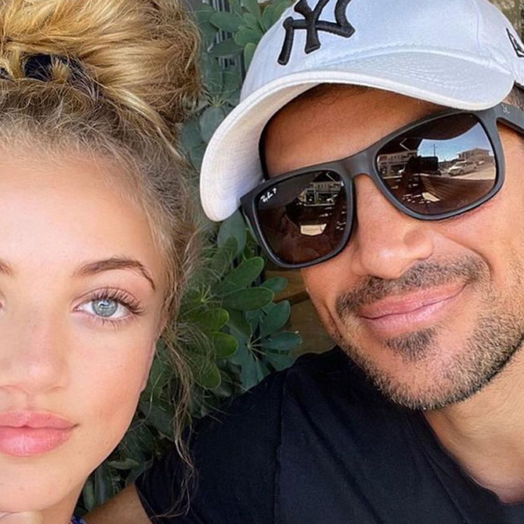 Peter Andre swiftly revises post about makeup-free daughter Princess