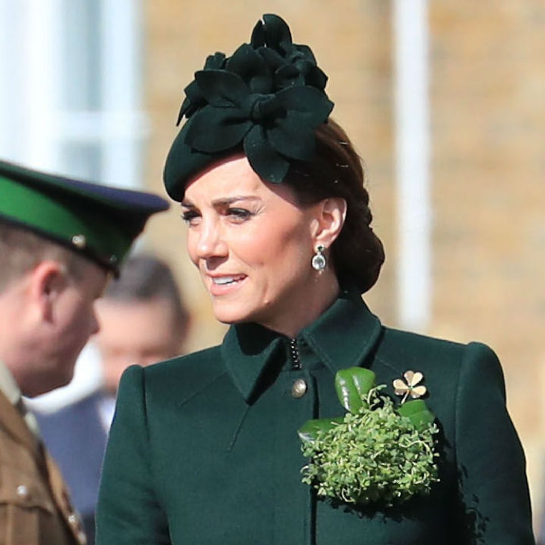 Kate Middleton is gorgeous in custom-made Alexander McQueen for St Patrick’s Day