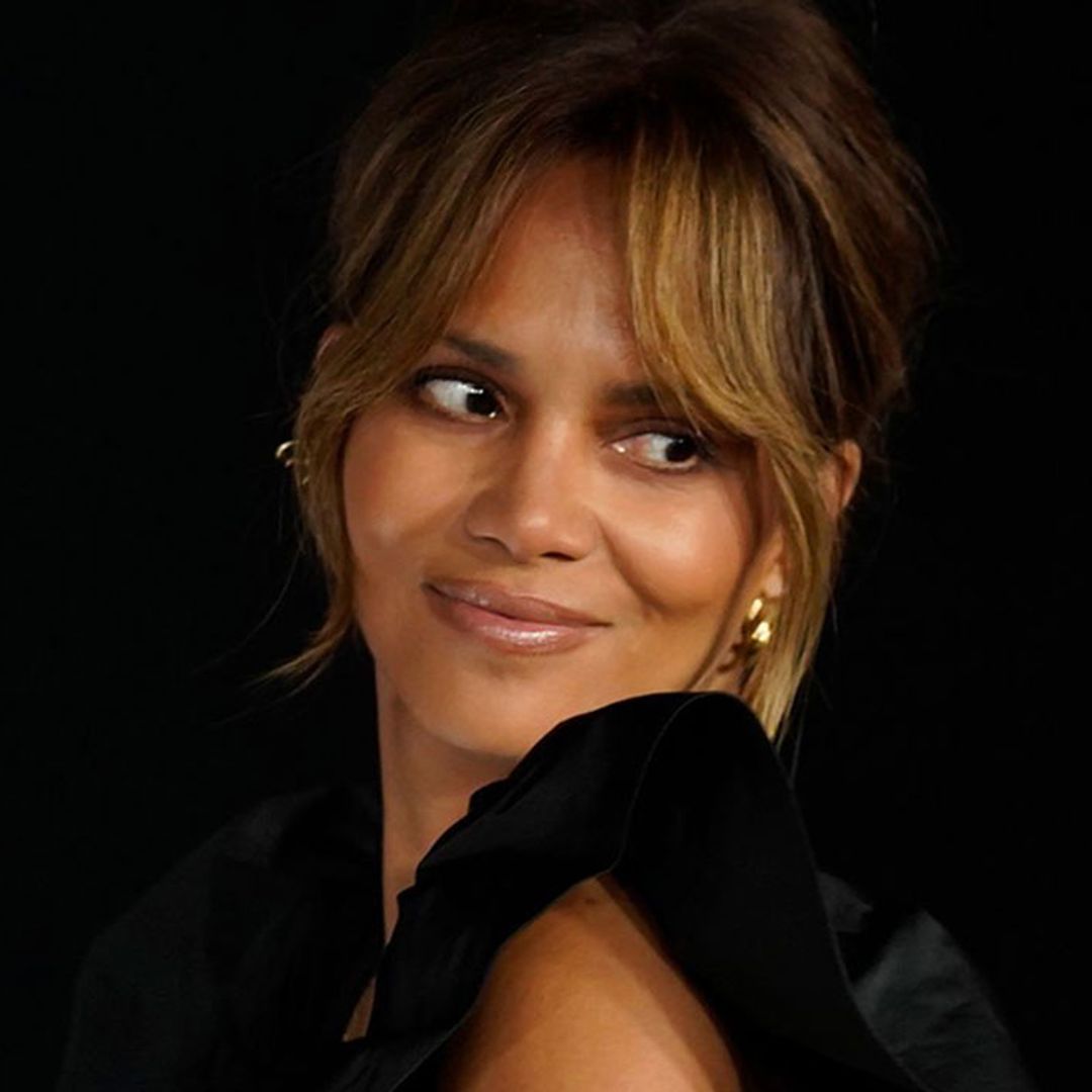 Halle Berry looks seriously chic in daring tuxedo look
