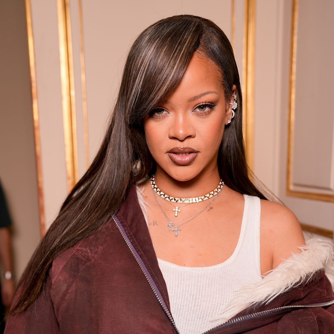 Rihanna rocks corseted mini dress and incredible transformed hair
