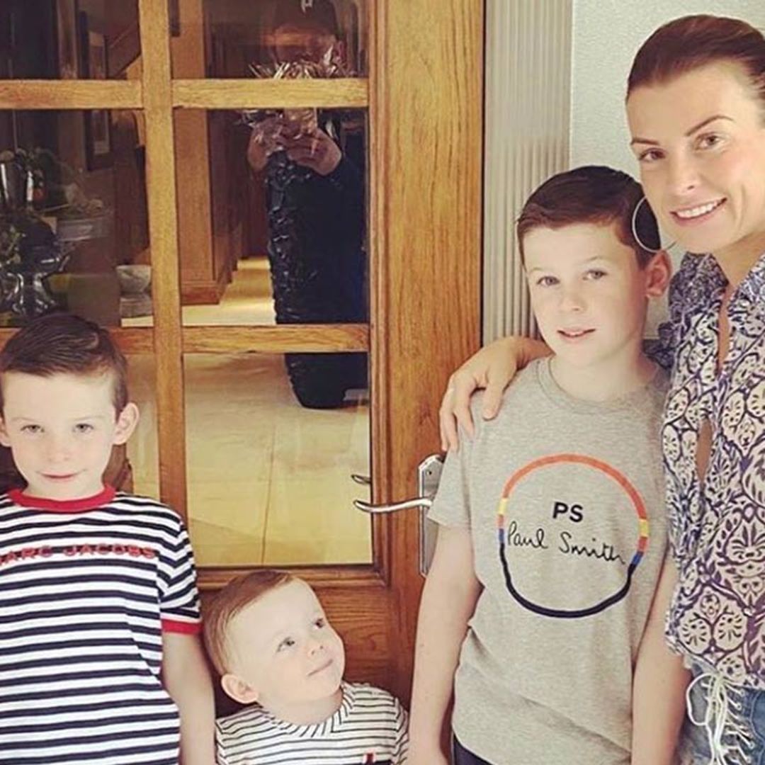 Coleen Rooney is the double of son Klay in adorable family throwback