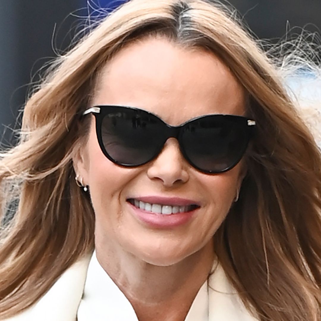 Amanda Holden rocks pussybow blouse and fit and flare trousers in the coolest way