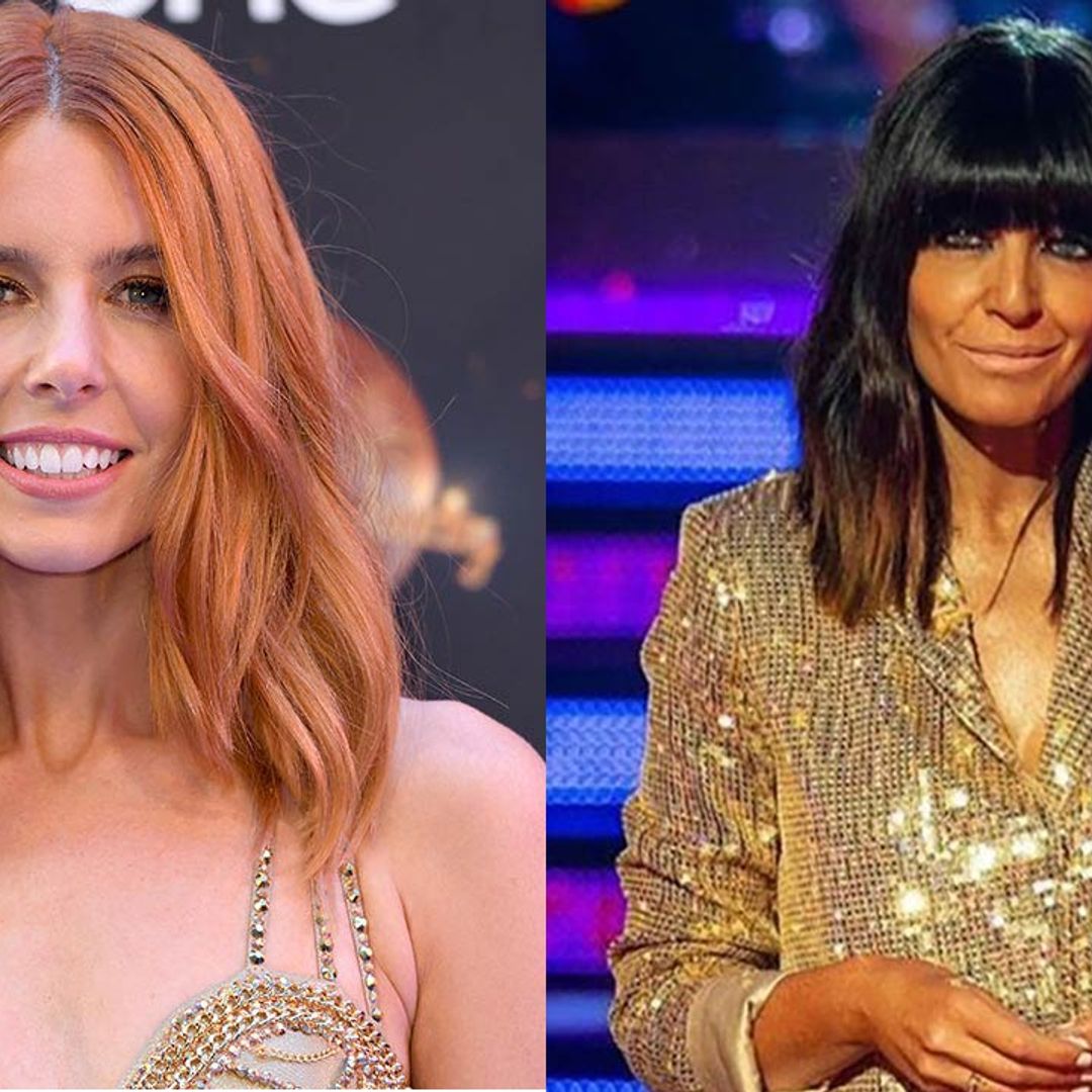 Strictly's Stacey Dooley wears Claudia Winkleman's gold sequin suit on the live tour