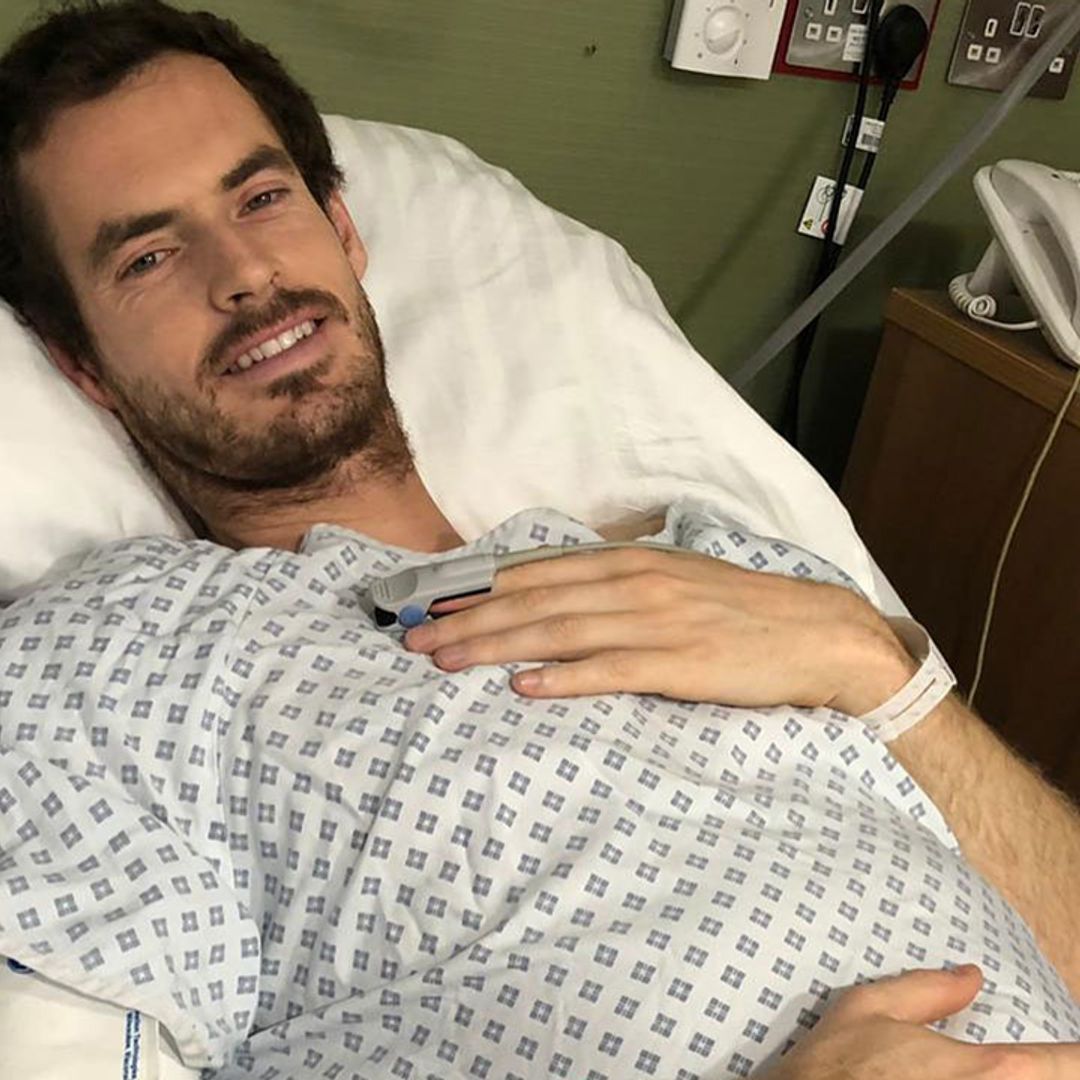 Andy Murray shares photo from hospital bed following hip operation
