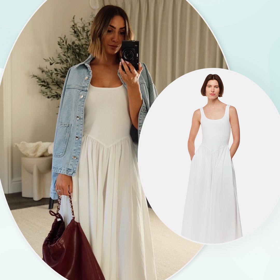 Frankie Bridge has found the perfect white summer dress for curvy girls - and it's now on sale