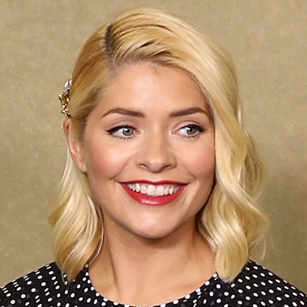 Holly Willoughby channels Jackie O in the prettiest pink dress