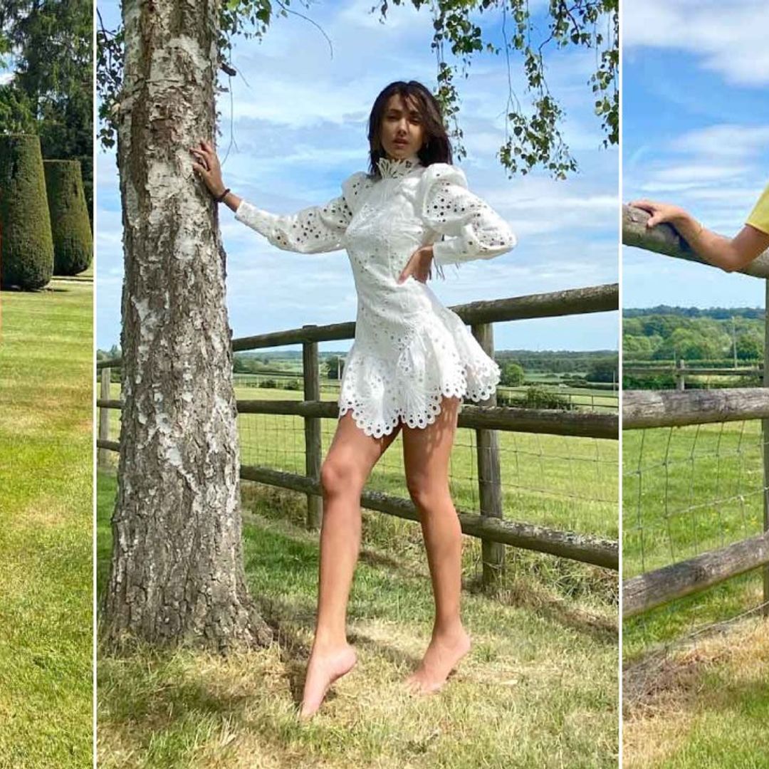 Michelle Keegan shows off her gorgeous new Very collection – in her equally stunning home garden