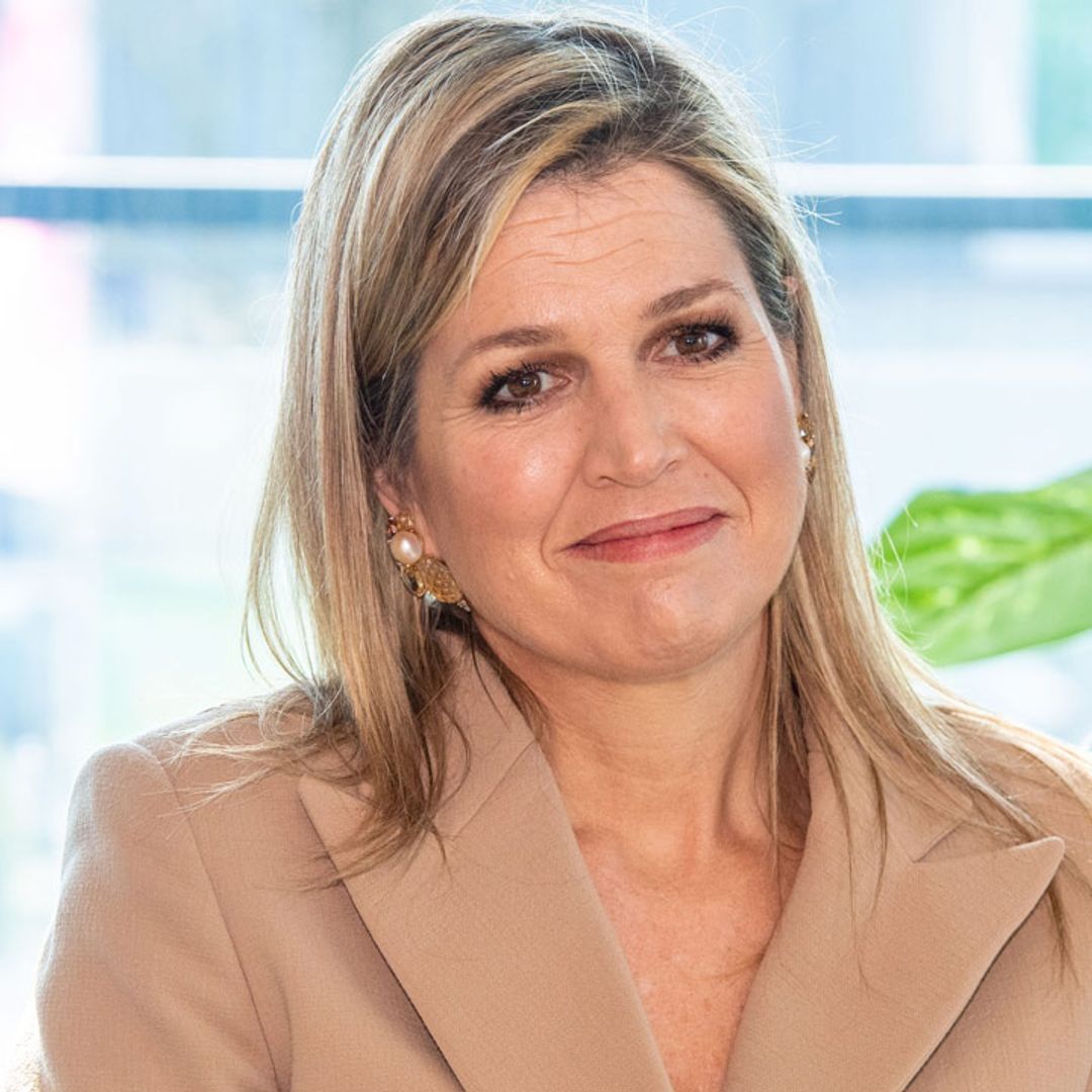 Queen Maxima surprises with royal engagement amid coronavirus - and her waist-cinching suit is beautiful